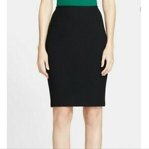 St. John Basics Black Santiahp Knit Pull On Pencil Skirt
